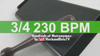 🔴 230 BPM 3/4 Bell Metronome