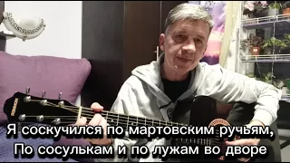 Я соскучился по мартовским ручьям,По сосулькам и по лужам во дворе. Кавер.С наступлением весны!