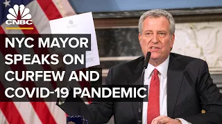 New York City Mayor Bill de Blasio holds a briefing after city curfew — 6/2/2020