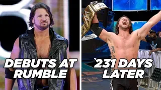 10 Wrestlers Who Became WWE Champion The Quickest