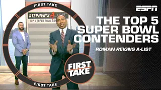 Roman Reigns A-List: Top 5️⃣ Super Bowl contenders 🏈 | First Take