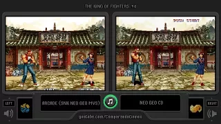 The King of Fighters '94 (Arcade vs Neo Geo Cd) Side by Side Comparison