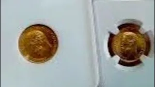 5 рублей Золотая. Монета Николая 2
