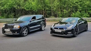 1000HP Jeep SRT8 VS 920HP Nissan GT-R. Московская Миля