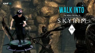 Walk Into Skyrim VR on KAT Walk C - First Personal VR Treadmill