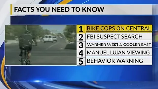 May 2 Morning Rush: Albuquerque councilors propose team of bike officers on Central Art corridor