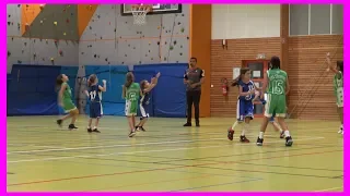 Match basket U11F D2. Championnat Bouches du Rhône. Grans vs Rousset 20 octobre 2018 4ième QT.