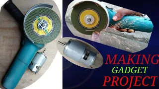 Damaged angle grinder convert  AC220 to 12v DC