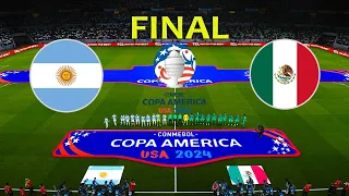 ARGENTINA vs MEXICO - Copa America 2024 Final | Full Match All Goals | Live Football Match