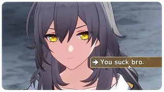 Trailblazer being SMUG AF | Honkai Star Rail