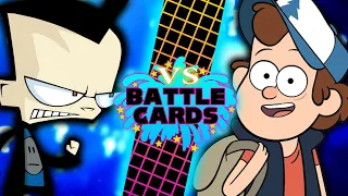 Dib Membrane VS Dipper Pines (Invader ZIM VS Gravity Falls) - VS Battle Cards