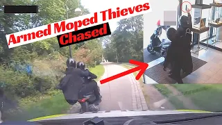 ARMED Moped Thieves flee a Jewelry store Heist, in a TERRIFYING chase..