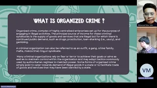 Relationship between terrorism and organized crime webinar