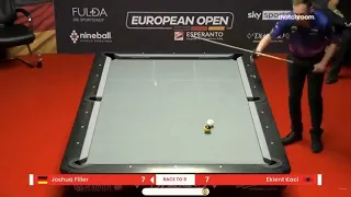 Joshua Fillers TERRIBLE MISS |  European Open Pool Championship