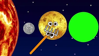 Solar System planets pattern Quiz★Funny Planet comparison Game for kids★Shapes With Crayons