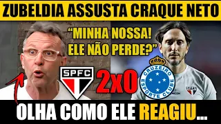 NETO se rendeu ao SÃO PAULO de ZUBELDIA após amassar o CRUZEIRO