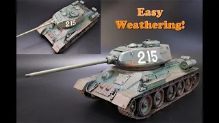 T-34 85 Korean War Tank Armor 1/35 Scale Model Kit Build Review Weathering Italeri 6585 Zvezda