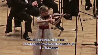 2nd movement from Violin concerto by Alma Deutscher (9): Romanza