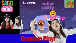 Have a Robot Sago Mini Party with Ella and Mommy Part 3 | Preschool Education | Fun role playing