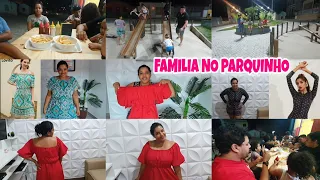 FOMOS TODOS LANCHAR A NOITE E LEVAMOS AS CRIANÇAS NO PARQUINHO PRA BRINCAR + LOOKS LOVITO NA SHOPEE