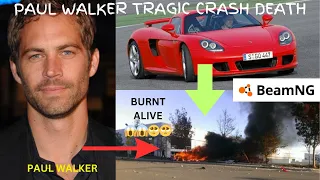 PAUL WALKER CAR CRASH FLASHBACKS | PORSCHE CARRERA 911| BeamNG.Drive #beamng