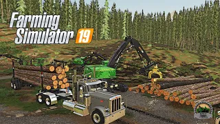 John Deere 953M Swing Loader | Logging |FS19| Kalador|Episode 7 |Autumn, rain,loading of the forest