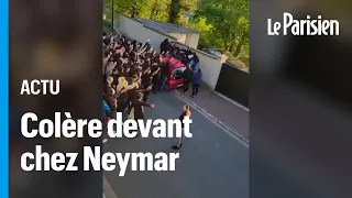 "Casse toi" : des supporters du PSG en colère devant chez Neymar