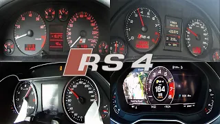 Audi RS4 - ACCELERATION Battle - (b5 vs b7 vs b8 vs b9)