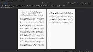 Bach: Jesu, Joy of Man's Desiring (Solo Oboe) Sheet Music PDF in Description