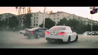 BMW F10 And Mercedes Benz CLS 63 AMG Drift