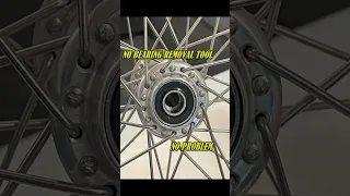 Bicycle Wheel Sealed Bearing Removal/Install: No Bearing tool! #shorts #bicycle #sealedbearing