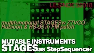 MUTABLE INSTRUMENTS STAGES // DEMO // as SEQUENCER for some weird FM work
