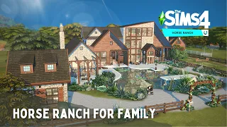 Large Modern Horse Ranch | The Sims 4 Speed Build | No CC