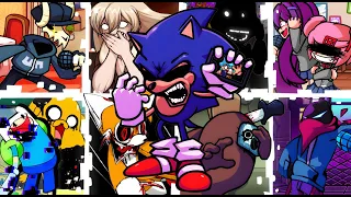 Third Party but Every Turn a Different Character Sings (FNF Sonic RERUN)