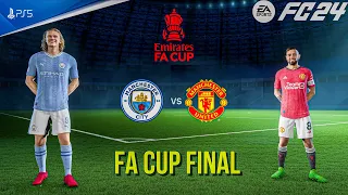 FC 24 - Manchester United Vs Manchester City - FA Cup Final 23/24 | PS5™ [4K60]