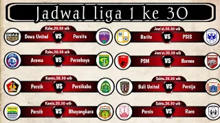 Jadwal Liga 1 Pekan 30 .Persib vs Bhayangkara.Persija vs Bali Live indosiar 2024