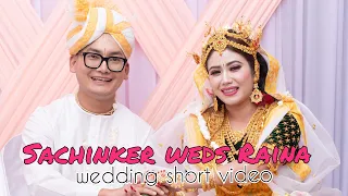 @SachinkerSagolsem weds Raina || wedding short video || 16 February 2024