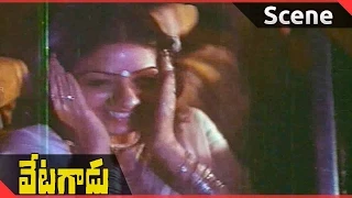 Vetagadu Movie || NTR Save By Sridevi Fight Scene  || NTR, Sridevi