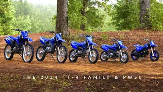 Family of Trailblazers - 2024 Yamaha TT-R line up and PW50