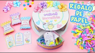 Regalo Pastel Sorpresa DIA DE LA MADRE - TORTA DE PAPEL | Manualidades aPasos