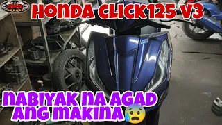 dumayo pa si sir galing pampangga dahil sa click125 V3 nya binaba na makina maingay paren