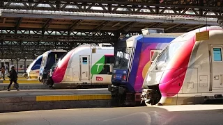 Rail Live 19. Paris Railway. Gare de l'Est. Paris-Est Station Rush Hour !