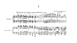 Dvořák: Legends for Piano 4 hands, Op. 59, B 117 (with Score)