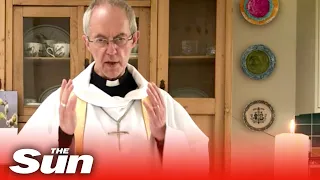 Archbishop of Canterbury gives Easter Sunday service from his kitchen amid COVID-19 lockdown