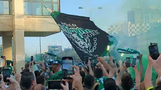 Sporting x Vitória Guimarães - chegadada equipa a Alvalade