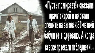 Не наша забота! решили врачи скорой и не спешили к 80-летней бабушке. А все же приехав онемели...