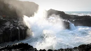 Relaxing: Crashing Waves at Cooks Chasm, Oregon Coast - 3 Hours