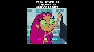 Teen titans go dressed as The justice league 🤣 #justiceleague #teentitansgo #batman #dc #shorts