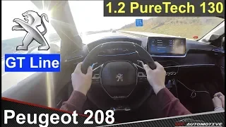 Peugeot 208 (2020) PureTech 130 GT Line POV Test Drive + Acceleration 0 - 200 km/h