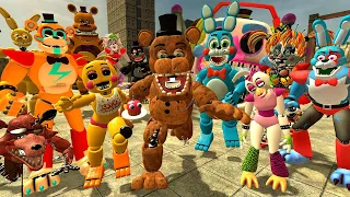 NEW MEGA SPARTAN KICKING ALL FNAF NEW Security Breach ANIMATRONICS ! Five Night's at Freddys2